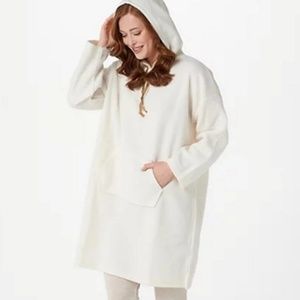 Koolaburra‎ by UGG Snuggle Hoodie Sueded Jersey Sherpa Cozy Lounger Small